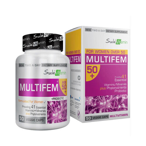 Suda Vitamin Multifem 50+ Womens Multivitamin 50 Bitkisel Kapsül