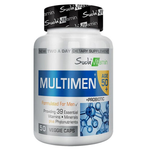Suda Vitamin Multimen 50+ Mens Multivitamin 50 Bitkisel Kapsül