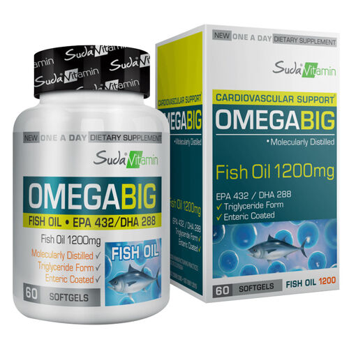 Suda Vitamin Omegabig Fish Oil 1200 mg 60 Yumuşak Jel Kapsül