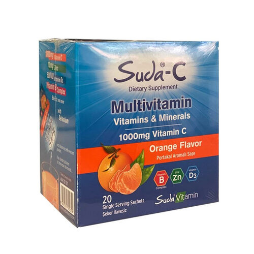 Suda Vitamin Suda- C Multivitamin Vitamin Minerals 20 Saşe