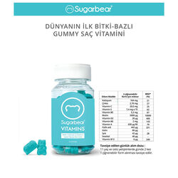 Sugarbear Vitamins Saç Vitamini 74 Gummies - Thumbnail