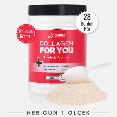 Supra Protein Collagen For You Ahududu Aromalı Takviye Edici Gıda 293 g