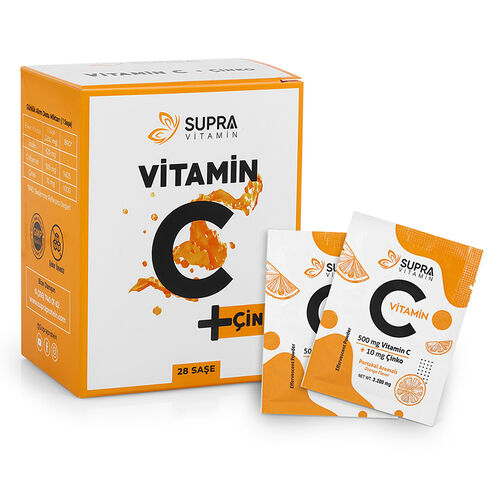 Supra Protein Vitamin C + Çinko Takviye Edici Gıda 28 Saşe
