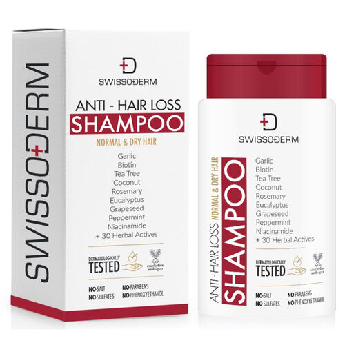 Swissoderm Saç Dökülmesine Karşı Şampuan 300 ml - Normal Kuru Saç Tipi