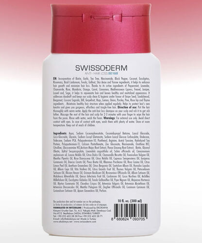 Swissoderm Saç Dökülmesine Karşı Şampuan 300 ml - Yağlı Saç Tipi