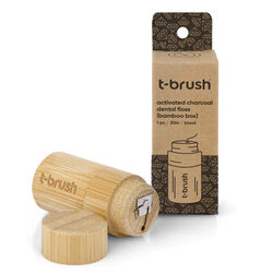 T-Brush Activated Charcoal Bambu Kutu Diş İpi - Thumbnail