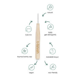 T-Brush Bambu Arayüz Fırçası 6 adet - Thumbnail