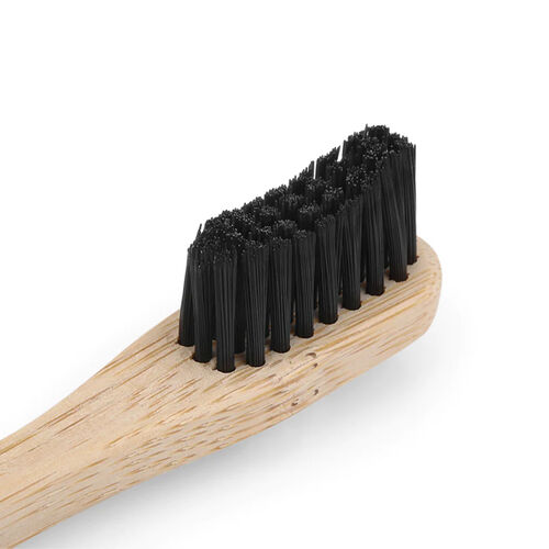 T-Brush Bambu Diş Yumuşak Fırçası Orta Sert Koyu Gri