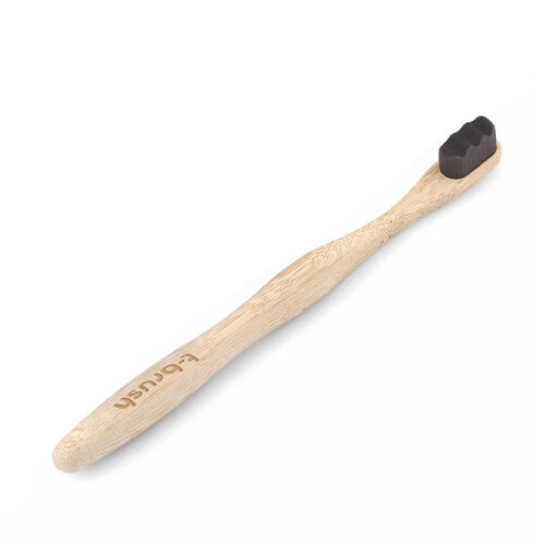 T-Brush Bambu Diş Yumuşak Fırçası Ultra Yumuşak Koyu Gri