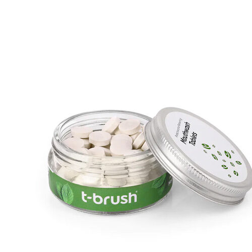 T Brush Nane Aromalı Ağız Çalkalama Tableti Florürlü 75 Tablet