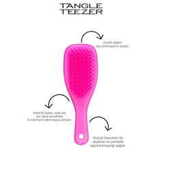 Tangle Teezer The Ultimate Wet Detangler Mini Runway Pink Saç Fırçası - Thumbnail