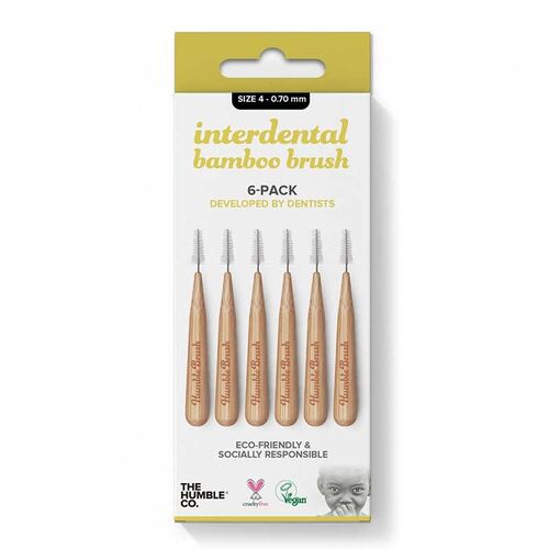 The Humble Co Interdental Bamboo Brush 4 -Pack 0 - 0.70 mm