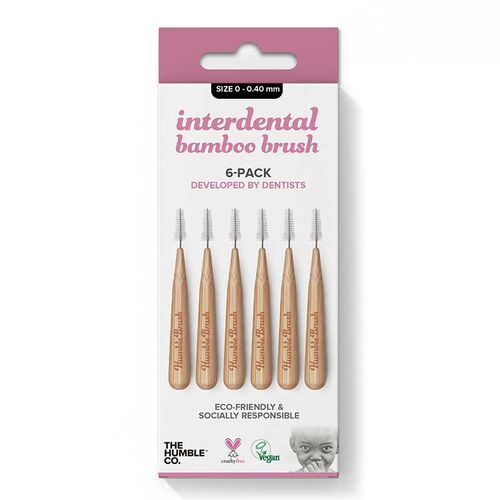 The Humble Co Interdental Bamboo Brush 6-Pack 0 - 0.40 mm