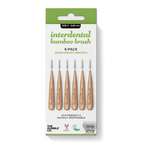 The Humble Co Interdental Bamboo Brush 6-Pack 0 - 0.80 mm