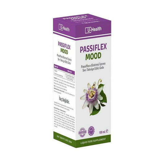 U-Health Passiflex Mood Sıvı Takviye Edici Gıda 180 ml