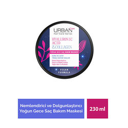 Urban Care Hyaluronic Acid - Collagen Yoğun Gece Saç Bakım Maskesi 230 ml - Thumbnail