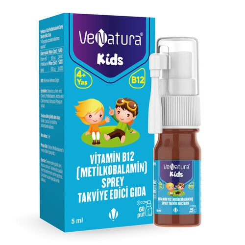 VeNatura Kids Metilkobalamin Sprey Takviye Edici Gıda 5 ml