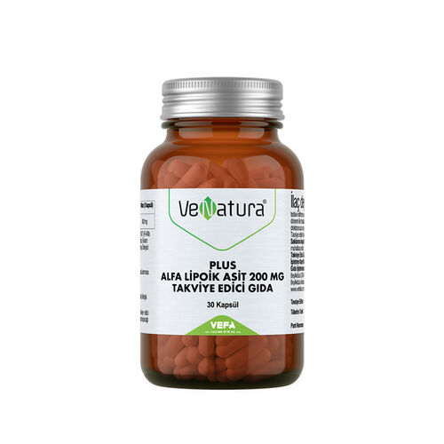 Venatura Plus Alfa Lipoik Asit 200 mg Takviye Edici Gıda 30 Kapsül