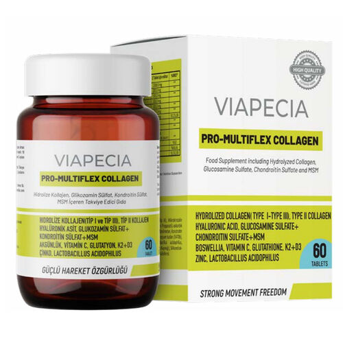 Viapecia Pro-Multiflex Collagen Takviye Edici Gıda 60 Tablet
