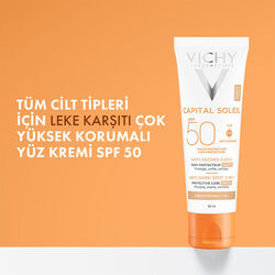 Vichy Capital Soleil Spf 50+ Anti Dark Spots Leke Karşıtı Renkli Güneş Kremi 50 ml - Thumbnail