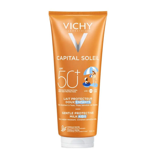Vichy Capital Soleil SPF 50+ Çocuklar İçin Yüz ve Vücut Güneş Sütü 300 ml