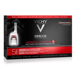Vichy Dercos Aminexil Clinical 5 21x6ml - Erkekler için Saç Dökülmesine Karşı Serum - Thumbnail
