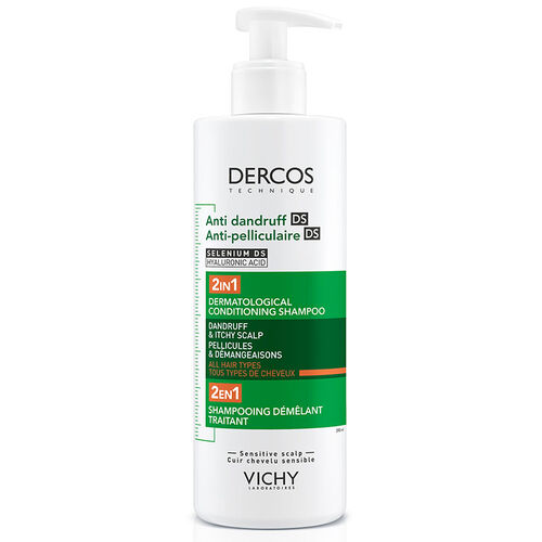 Vichy Dercos Dercos 2’si 1 Arada Kepek Karşıtı ve Nemlendirici Şampuan 390 ml