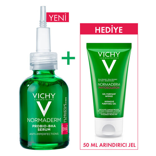 Vichy Normaderm Leke Karşıtı Serum 30 ml + Normaderm Phytosolution Arındırıcı Jel 50 ml HEDİYE