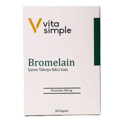 Vita Simple Bromelain İçeren Takviye Edici Gıda 60 Kapsül - Thumbnail