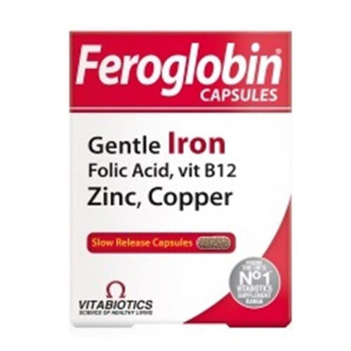 Vitabiotics Feroglobin Iron Takviye Edici Gıda 30 Kapsül
