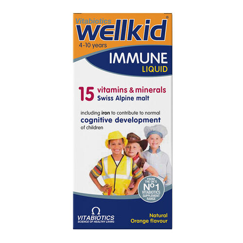 Vitabiotics Wellkid Immune Liquid Sıvı Takviye 150 ml | 4-10 Yaş