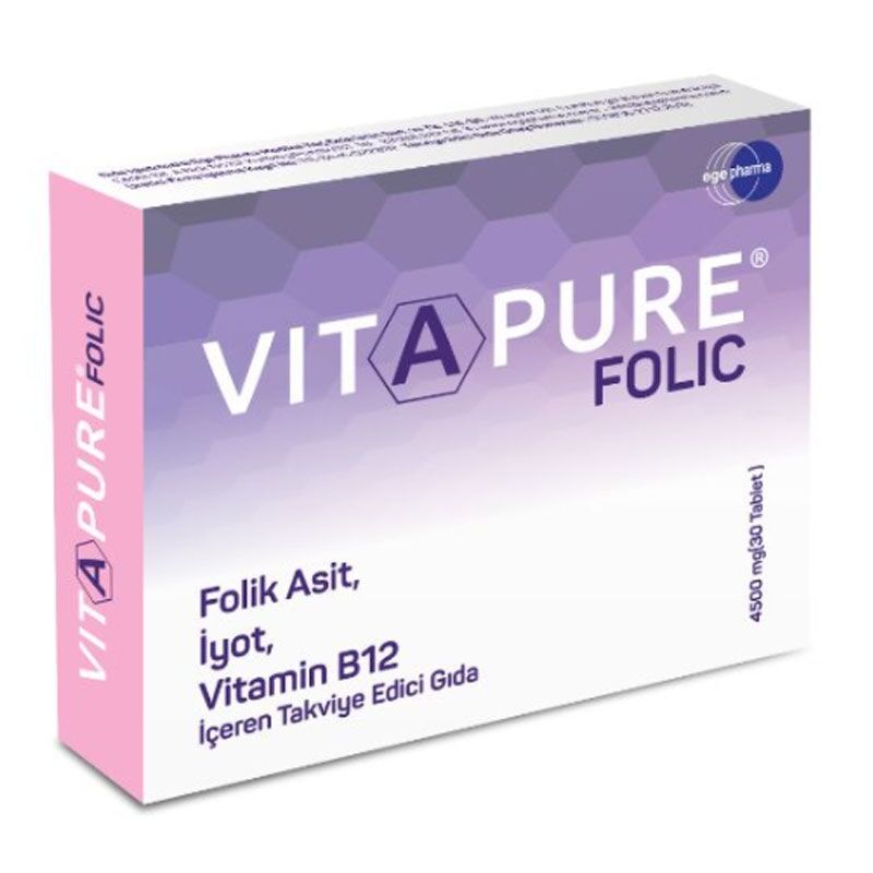 Vitapure Folic Takviye Edici Gıda 30 Tablet