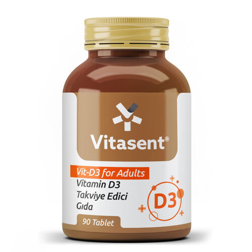 Vitasent Vit D3 For Adults Takviye Edici Gıda 90 Tablet