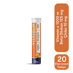 Vitatech Vitamin C Beta Glukan Çinko 20 Efervesan Tablet - Thumbnail