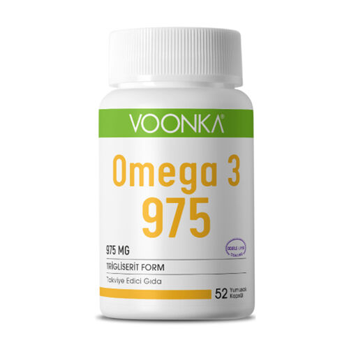 Voonka Omega 3 975 Takviye Edici Gıda 52 Yumuşak Kapsül