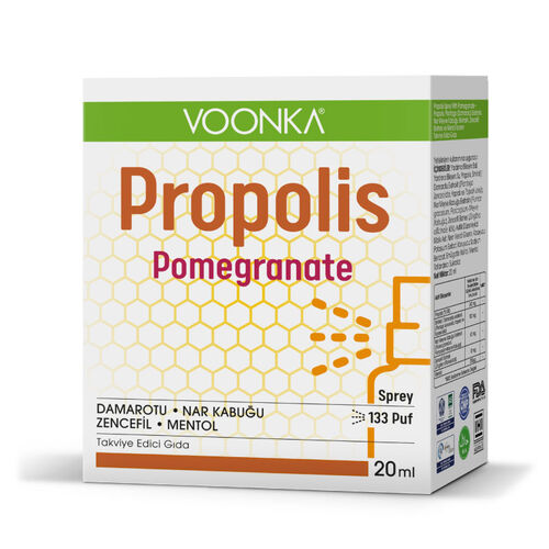 Voonka Propolis Pomegranate Takviye Edici Gıda Sprey 20 ml