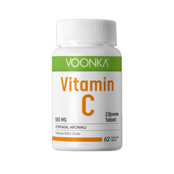 Voonka Vitamin C Portakal Aromalı 62 Çiğneme Tableti - Thumbnail
