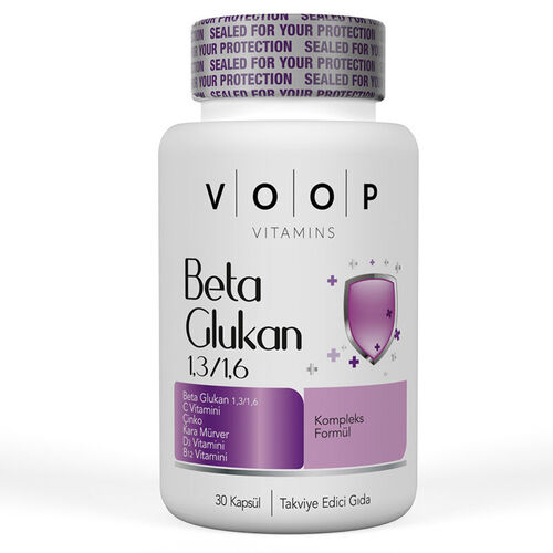 Voop Beta Glukan Takviye Edici Gıda 30 Kapsül