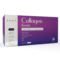 Voop Collagen Beauty Kollajen Peptitleri ve Vitamin Kompleks İçeren Sıvı Takviye Edici Gıda 30x40 ml - Thumbnail