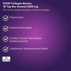 Voop Collagen Beauty Nar Aromalı Kolajen 5500 mg - 15 Likit Tüp - Thumbnail