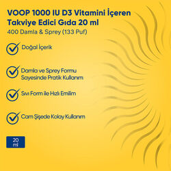 Voop D3 Vitamin 20 ml - Thumbnail
