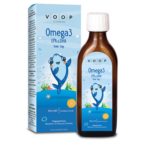 Voop Omega 3 Balık Yağı İçeren Takviye Edici Gıda 150 ml