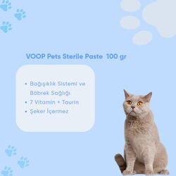 VOOP Pet Kısırlaştırılmış Kedilere Özel Multivitaminli Malt Macunu 100 gr - Thumbnail