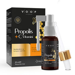 Voop Propolis ve Vitamin C İçeren Takviye Edici Gıda 20 ml - Thumbnail