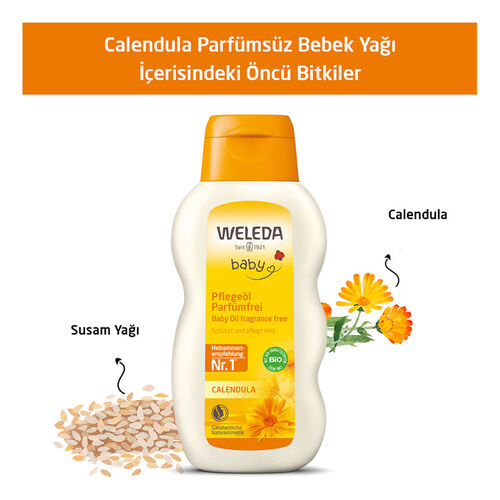 Weleda Calendula Organik Parfümsüz Bebek Yağı 200 ml