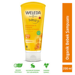 Weleda Calendula Organik Saç ve Vücut Şampuanı 200 ml - Thumbnail