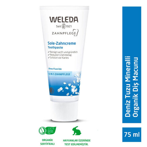 Weleda Deniz Tuzu Mineralli Organik Diş Macunu 75ml