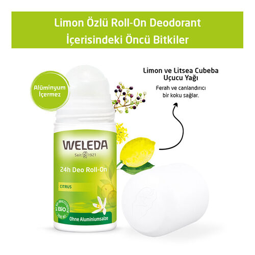 Weleda Limon Özlü Doğal Roll On Deodorant 50 ml