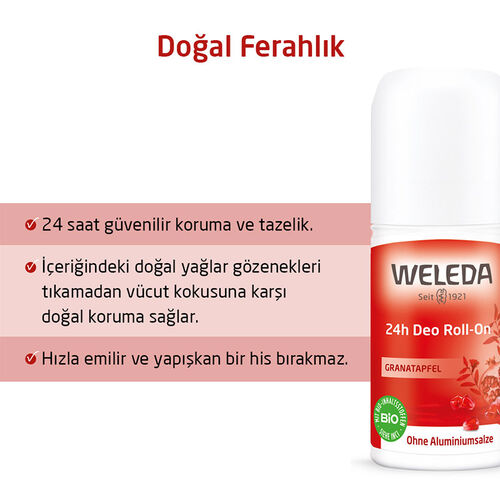 Weleda Nar Özlü Roll On Deodorant 50 ml