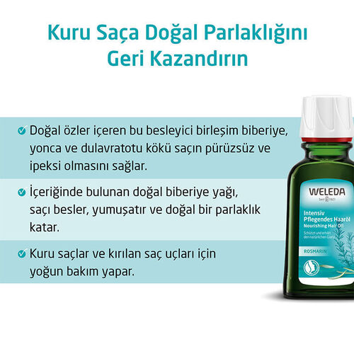 Weleda Organik Besleyici Saç Bakım Yağı 50 ml